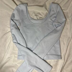 light blue long sleeve